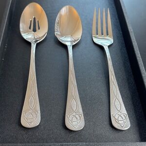 SMI‎ USA Serving Set Trinity Celtic Knot Design Replacement Silverware 3 Piece